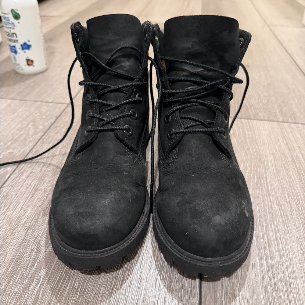 Timberland black lace up boots